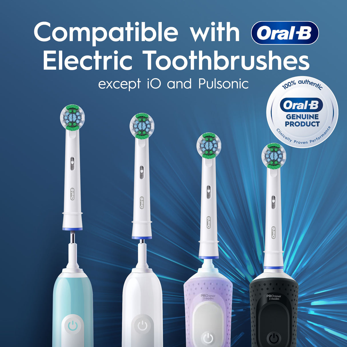 ORAL B Everyday Clean Replacement Brush Head 8pk