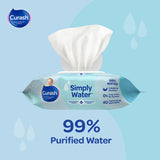Curash Simply Water Wipes 3x80 Pack