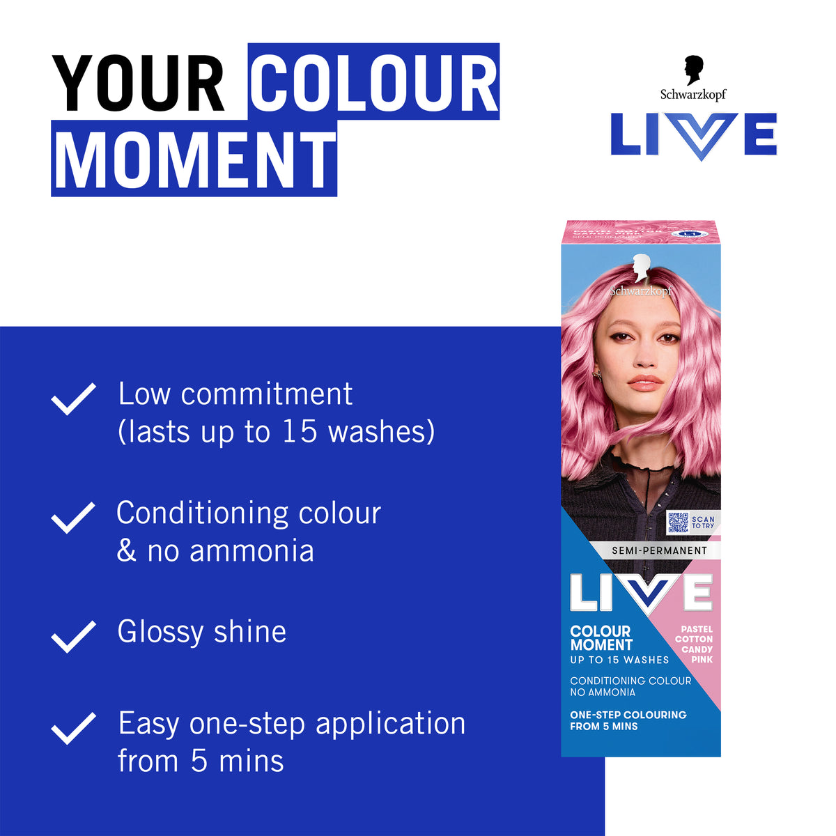 LIVE Colour Pastels C/Candy 75ml