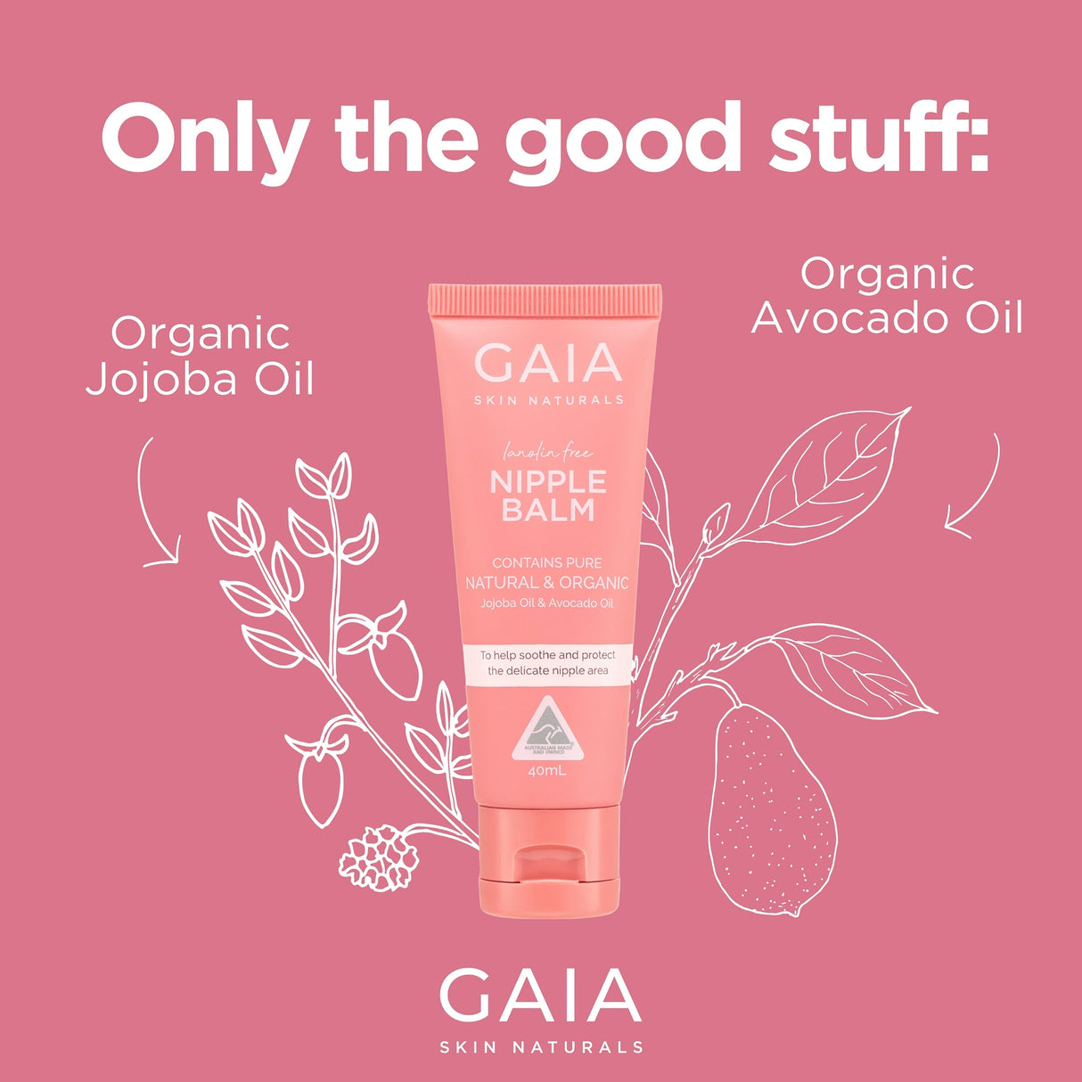 GAIA Skin Naturals Nipple Balm 40ml