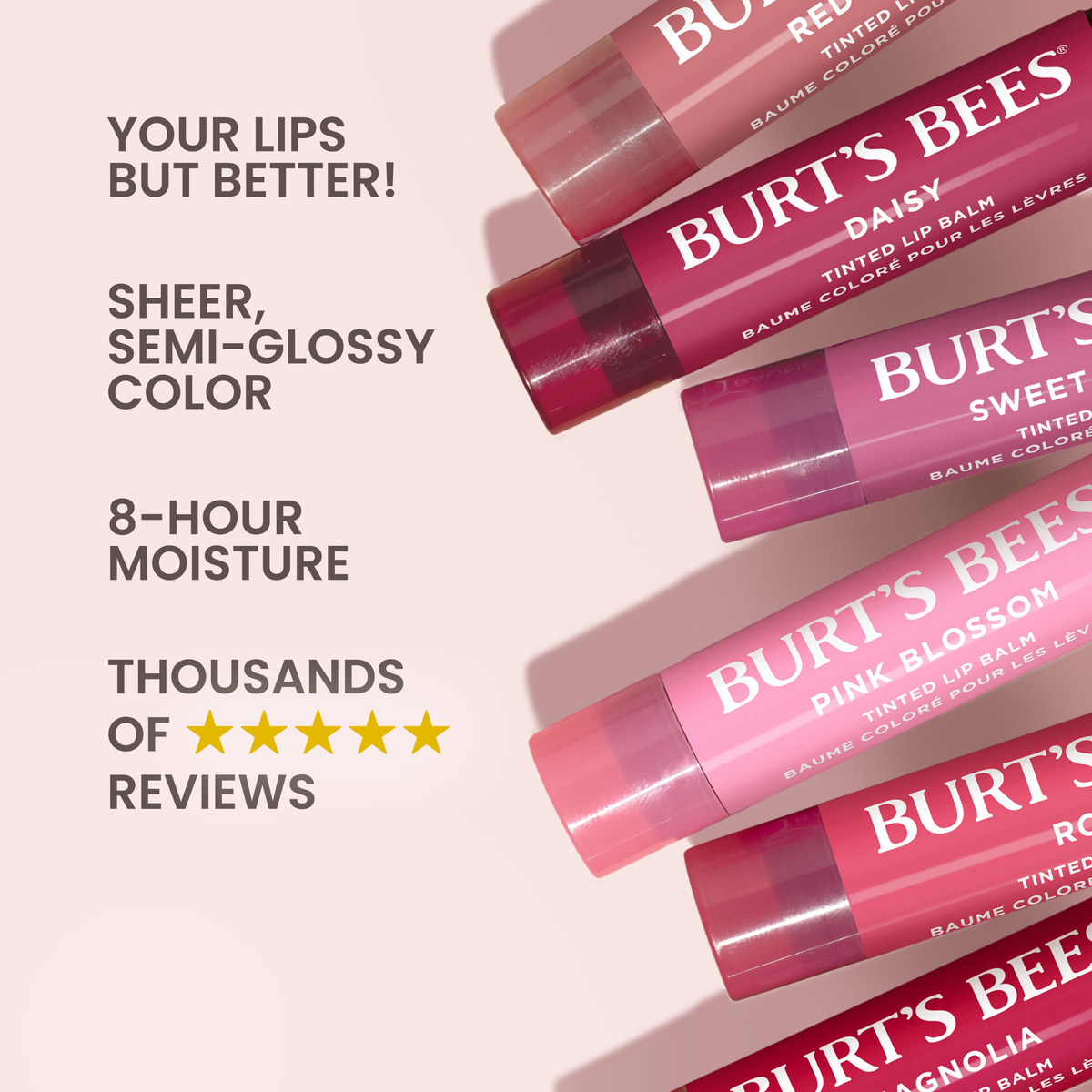 Burts Bees Tinted Lip Balm Hibiscus