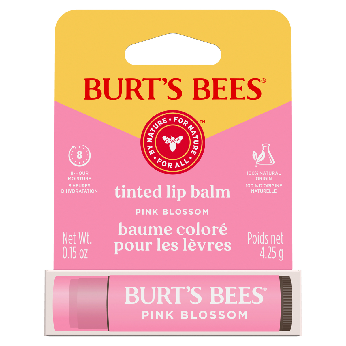 Burt's Bees Tinted Lip Balm Pink Blossom