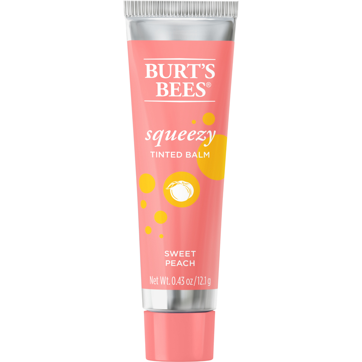 Burt's Bees Squeezy Tinted Lip Balm Sweet Peach