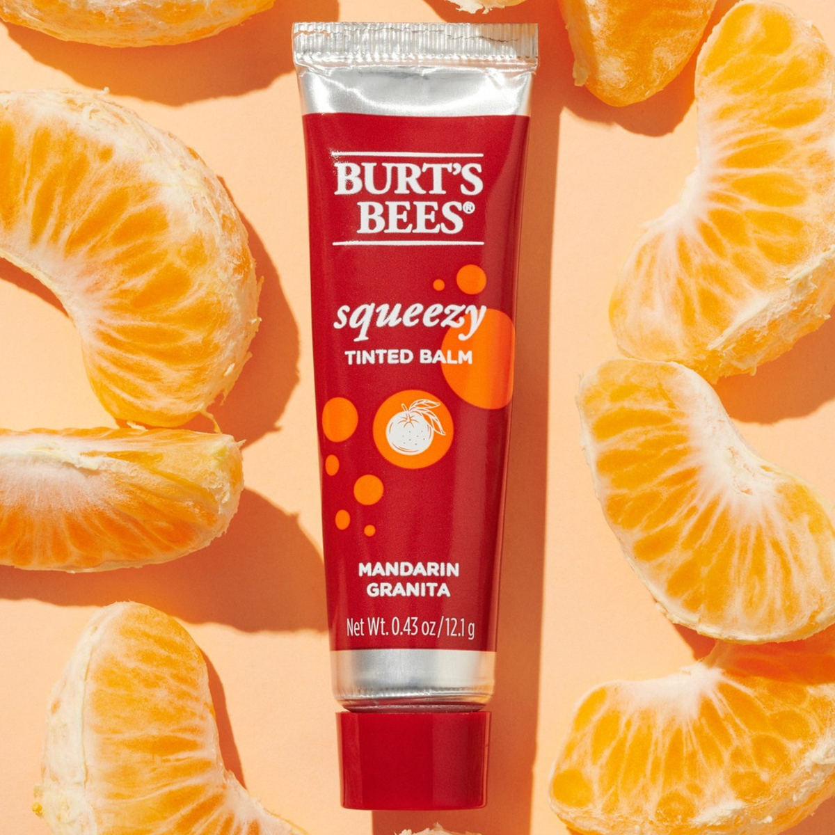 Burt's Bees Lip Balm Squeezy Tinted Mandarin Granita