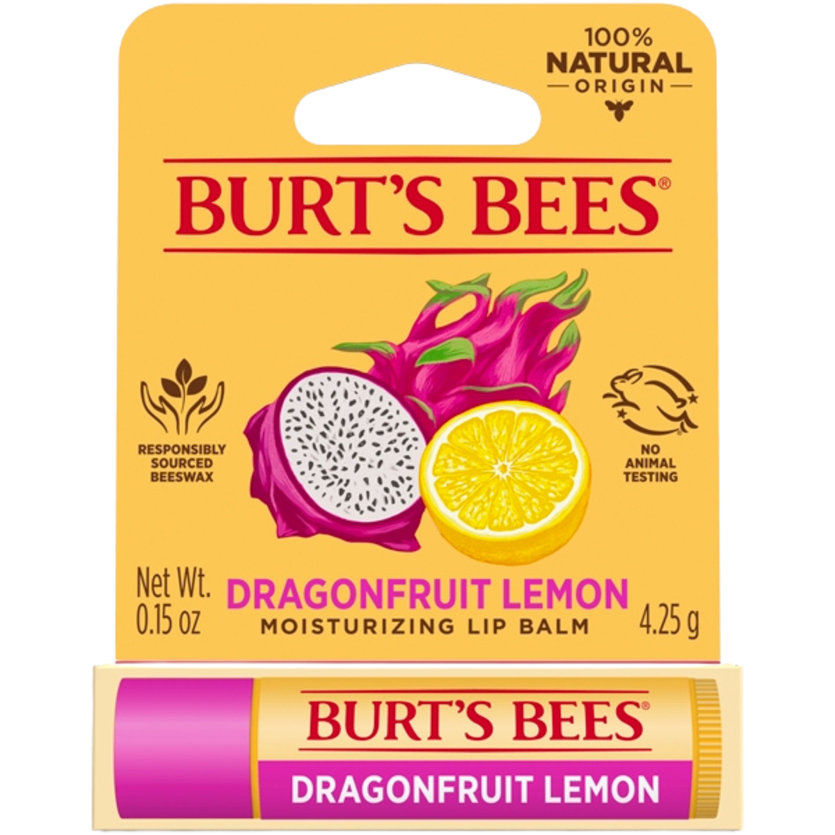 Burt's Bees Lip Balm Dragonfruit Lemon 4.25g HS