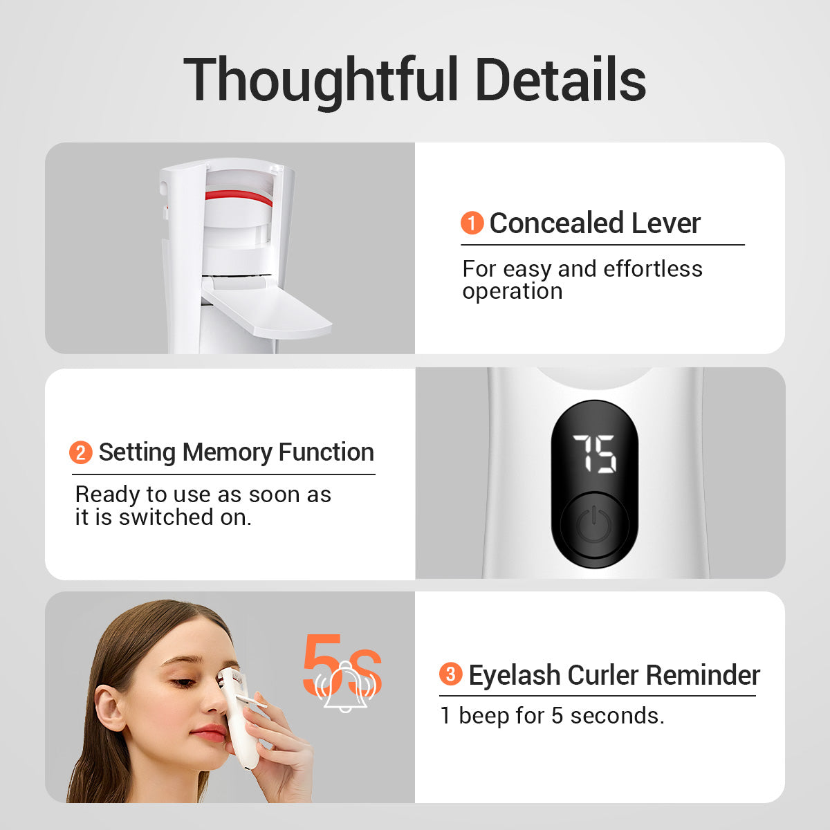 TOUCHBeauty Digital Heated Eyelash Curler