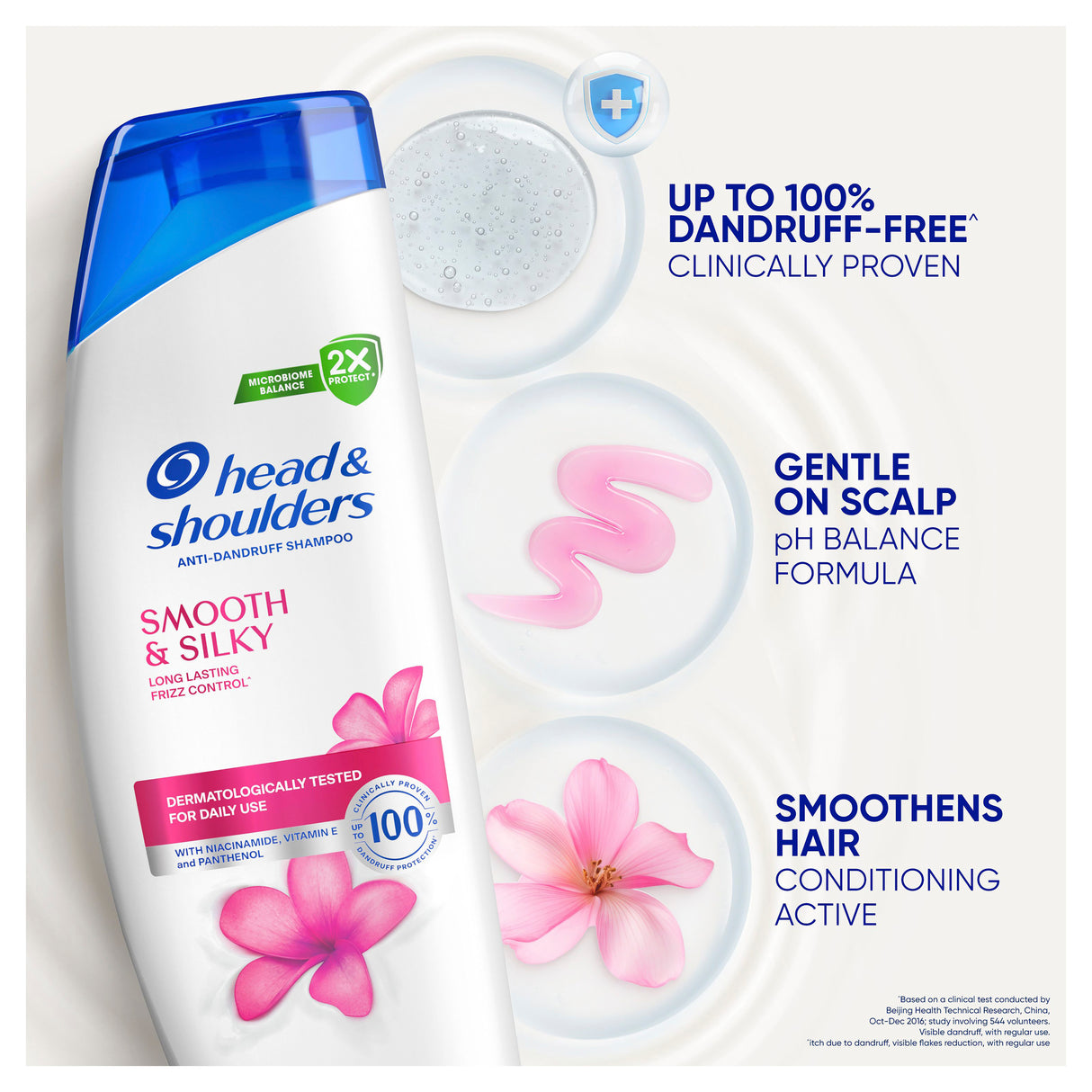 Head & Shoulders Smooth & Silky Anti Dandruff Shampoo for Smooth & Silky Hair 400 ml