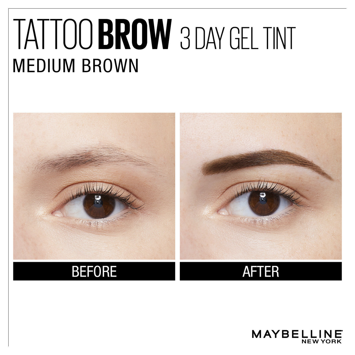 Maybelline Tattoo Brow 3 Day Eyebrow Gel Tint - Medium Brown