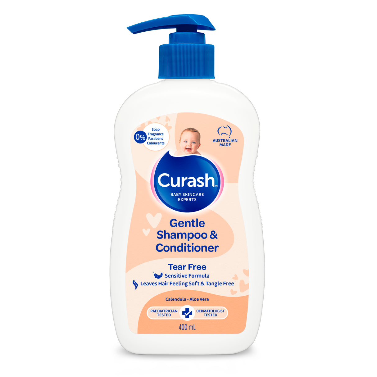 CURASH Gentle Shampoo & Conditioner 400ml