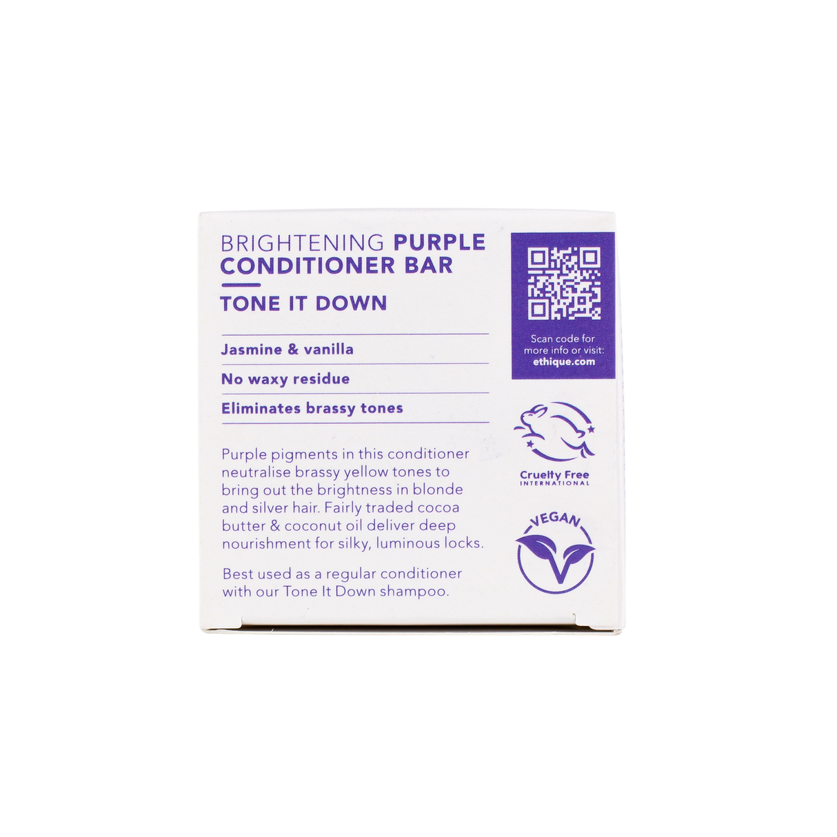 ETHIQUE Tone It Down Purple Cond 60g