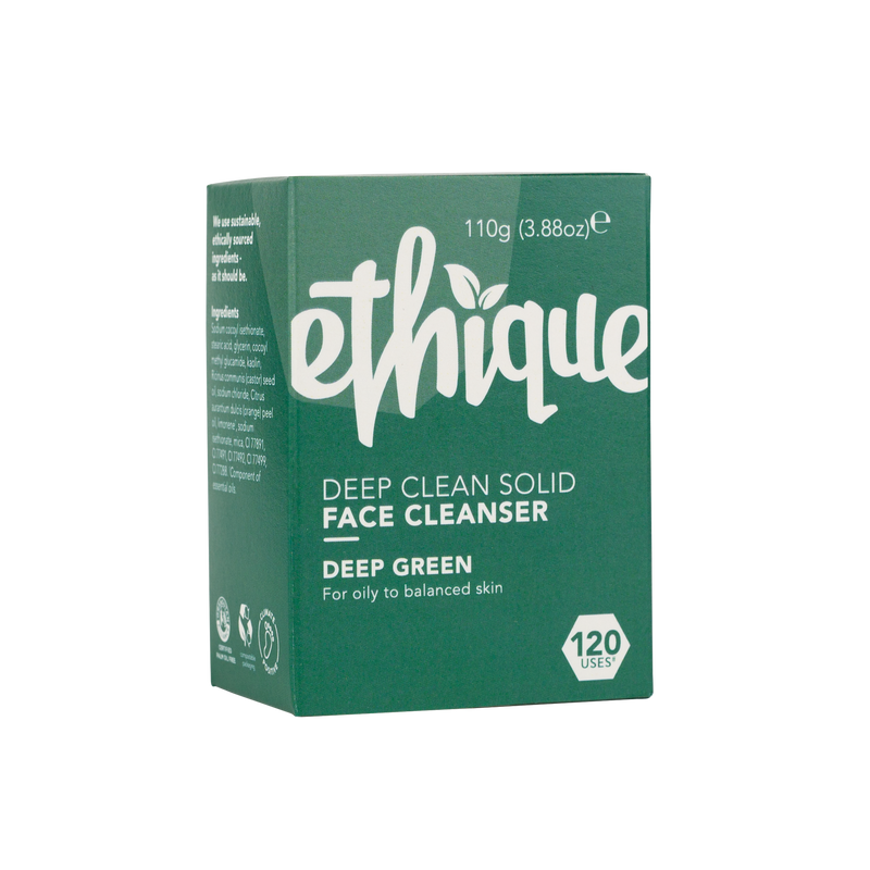 ETHIQUE Face Cleanser Deep Green Solid 100g