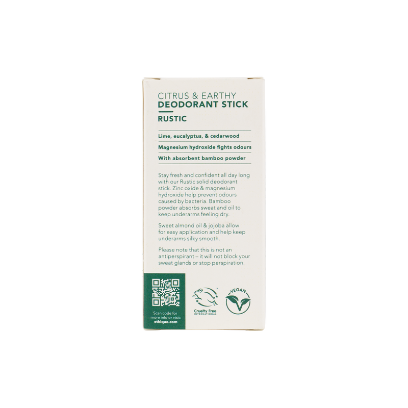 Ethique Solid Deodorant Rustic Green 70g