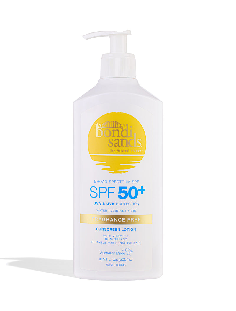 Bondi Sands SPF 50+ Fragrance Free Sunscreen Lotion Pump 500ml