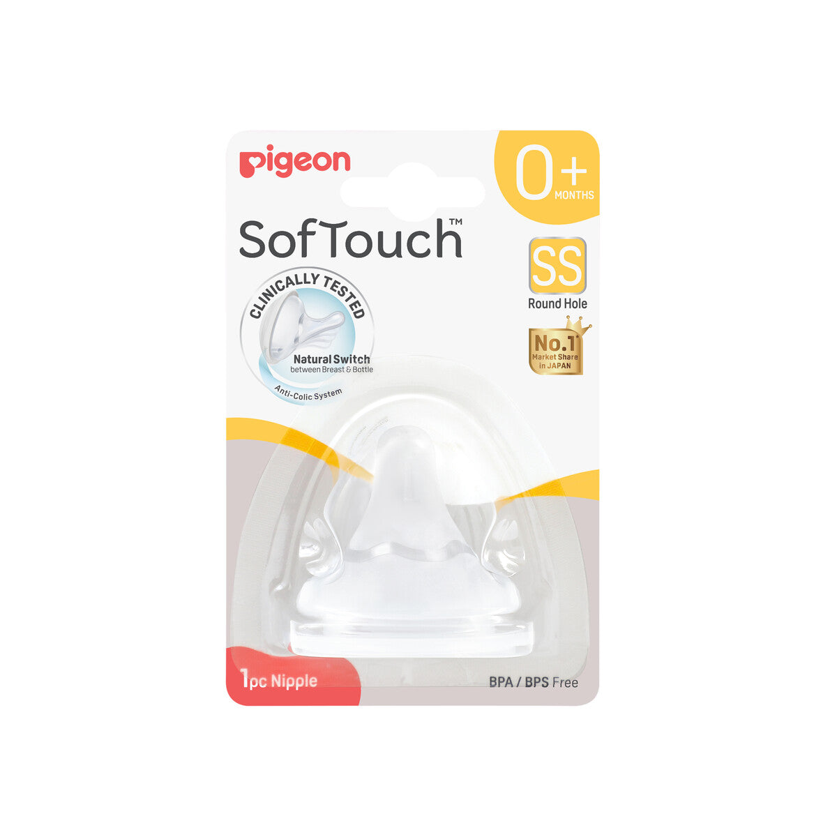 Pigeon Soft Touch Teat SS 1pk