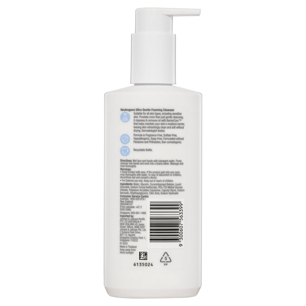 NEUTROGENA Ultra Gentle Foaming Cleanser 200ml