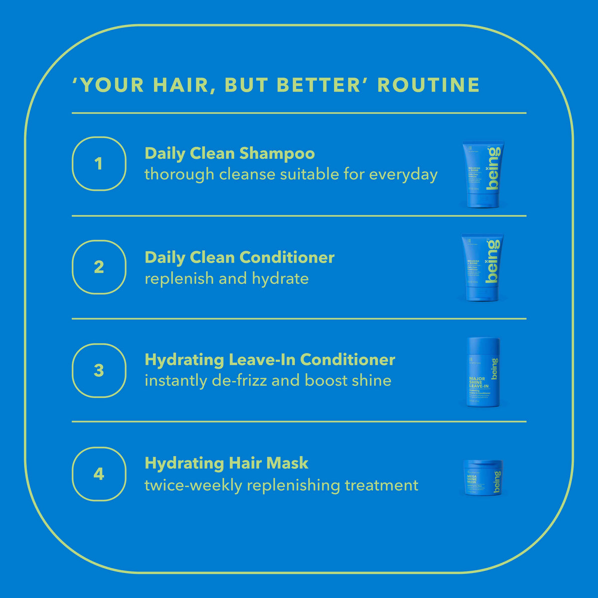 BEING Conditioner Nourish + Shine 354ml