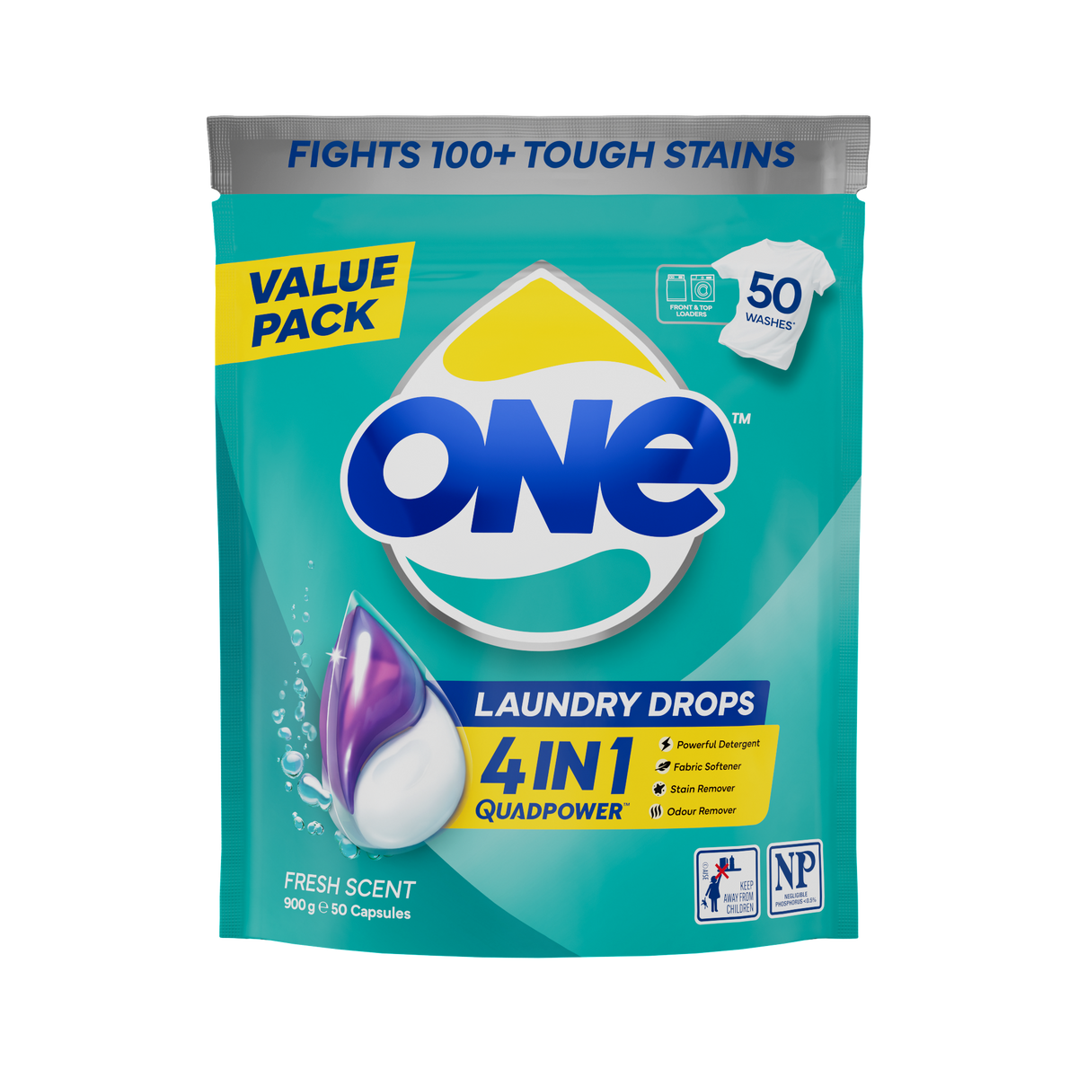 ONE 4 In 1 Laundry Capsules 50pk