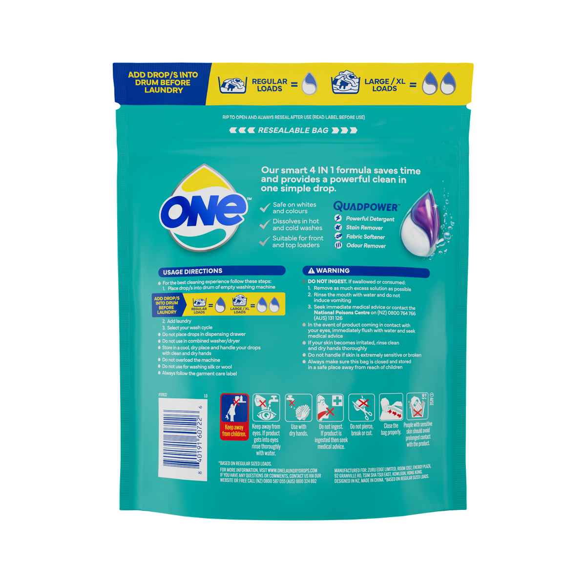 ONE 4 In 1 Laundry Capsules 50pk