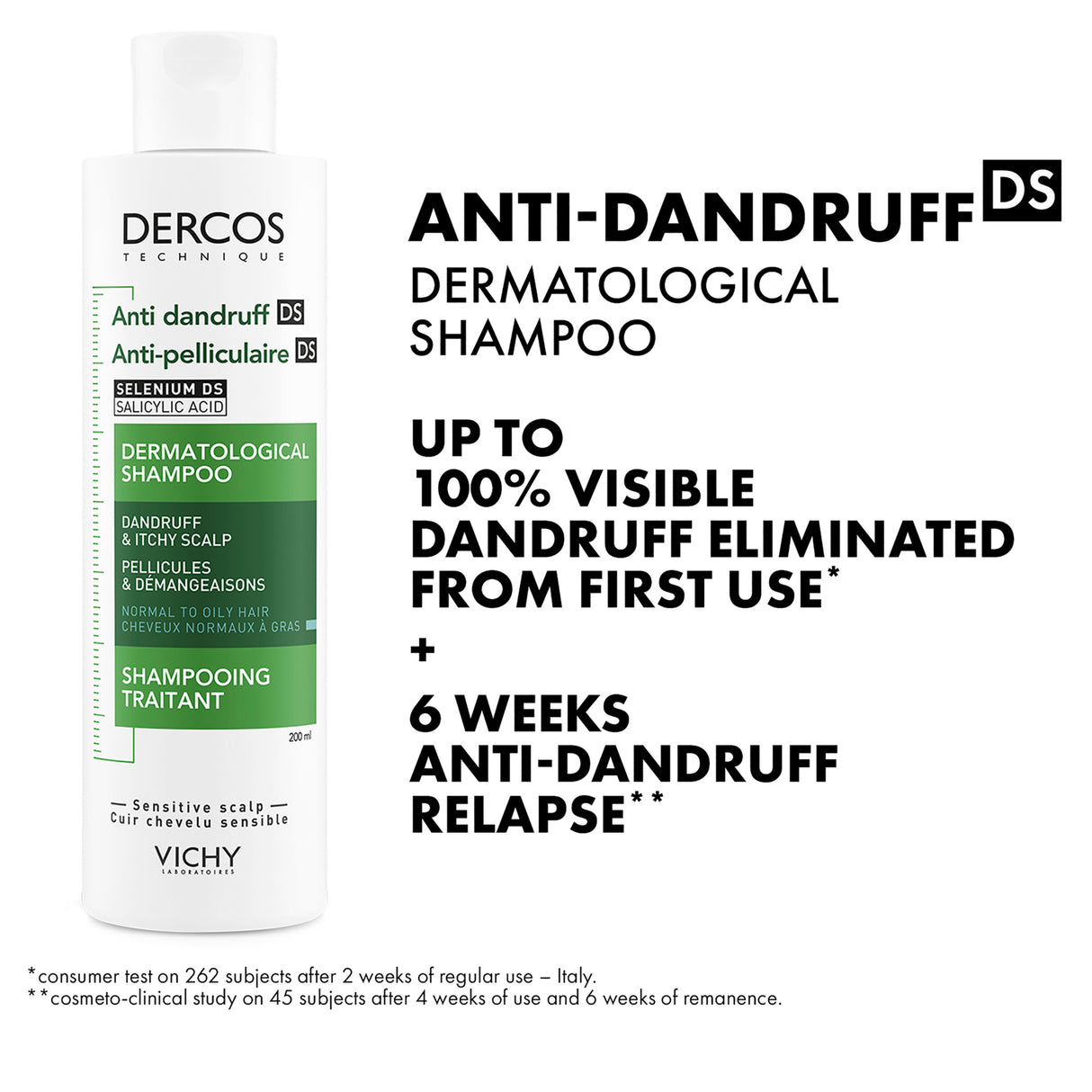 Vichy Dercos Anti-Dandruff Shampoo Oily Hair 200ml