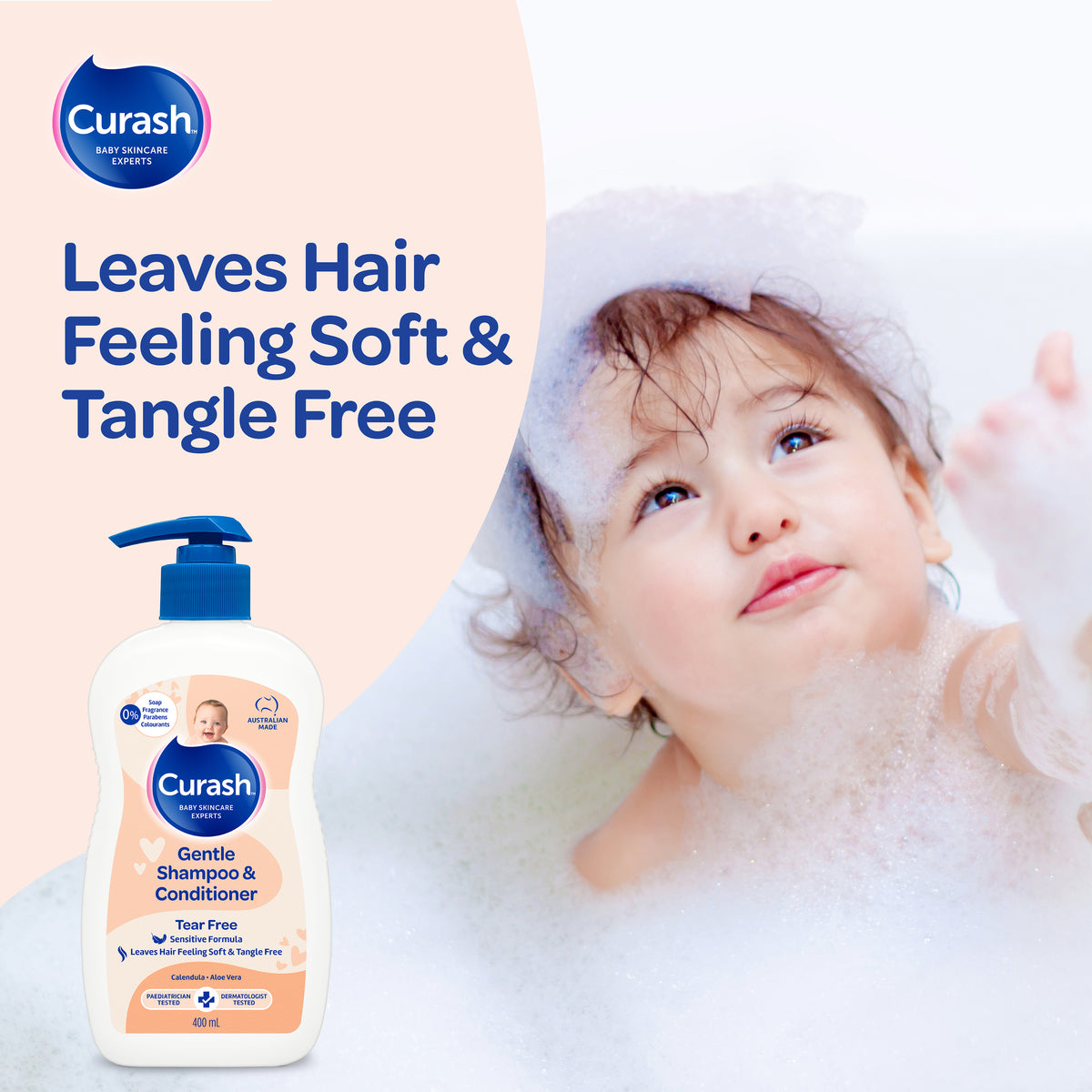 CURASH Gentle Shampoo & Conditioner 400ml