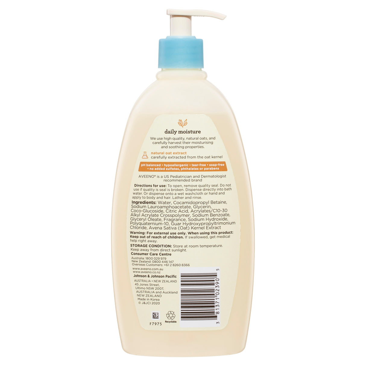 Aveeno Baby Wash and Shampoo 532 mL