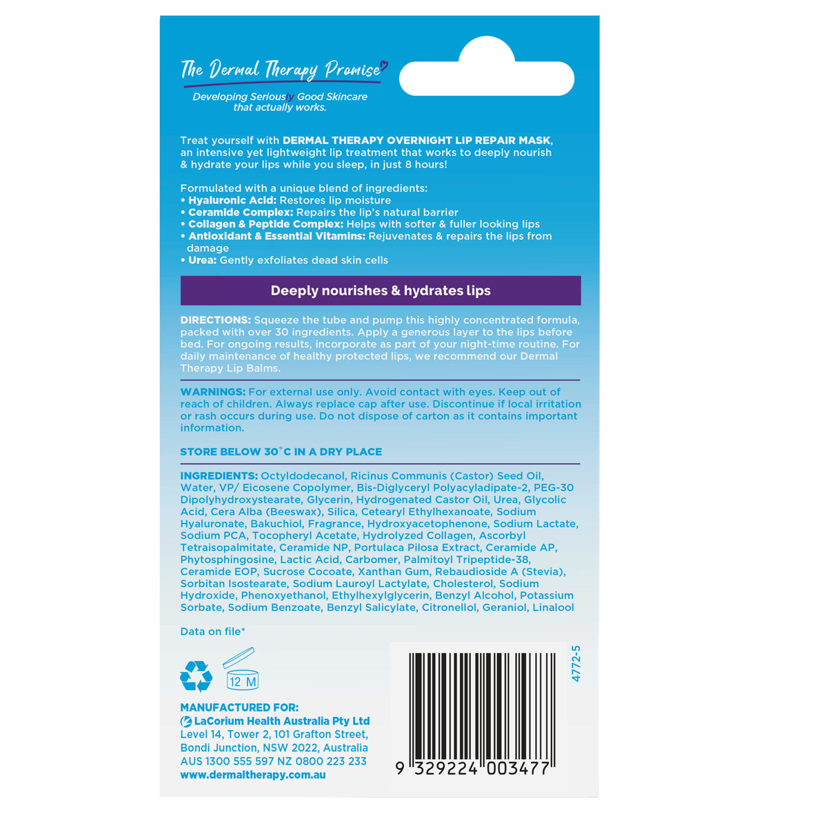 DERMAL THERAPY Overnight Lip Repair