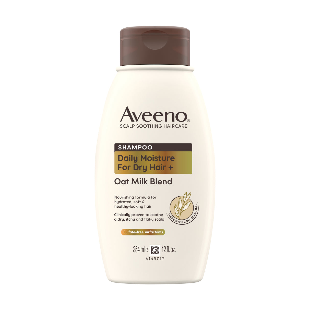 Aveeno Daily Moisture Oat Milk Blend Shampoo For Scalp Soothing & Gentle Cleansing 354mL