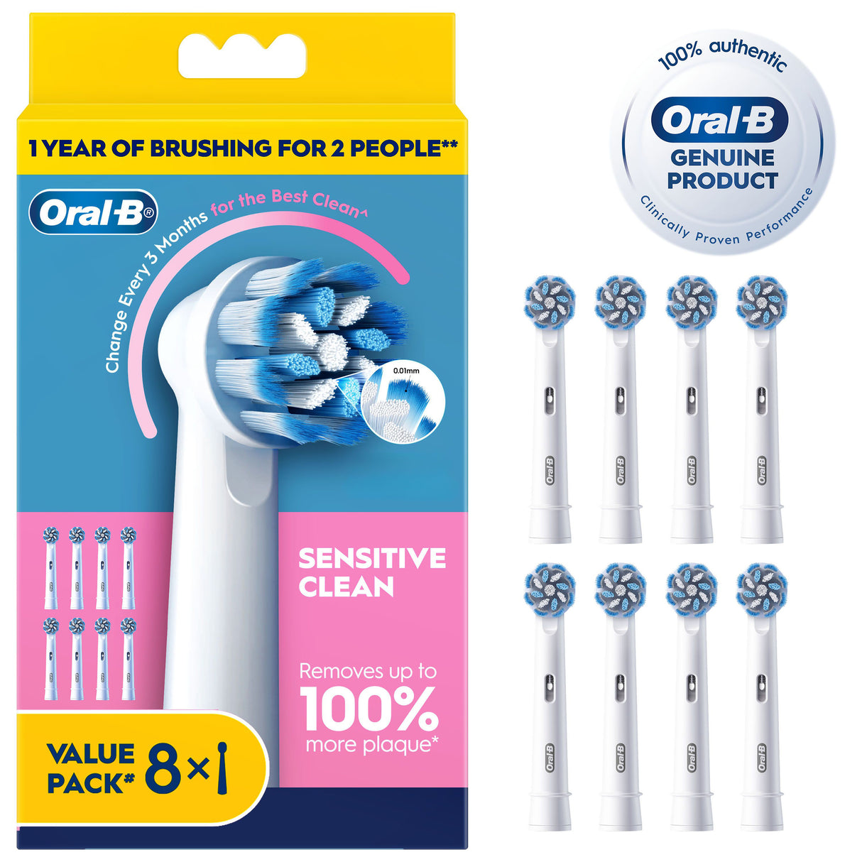 ORAL B Sensitive Clean (R) Head 8pk