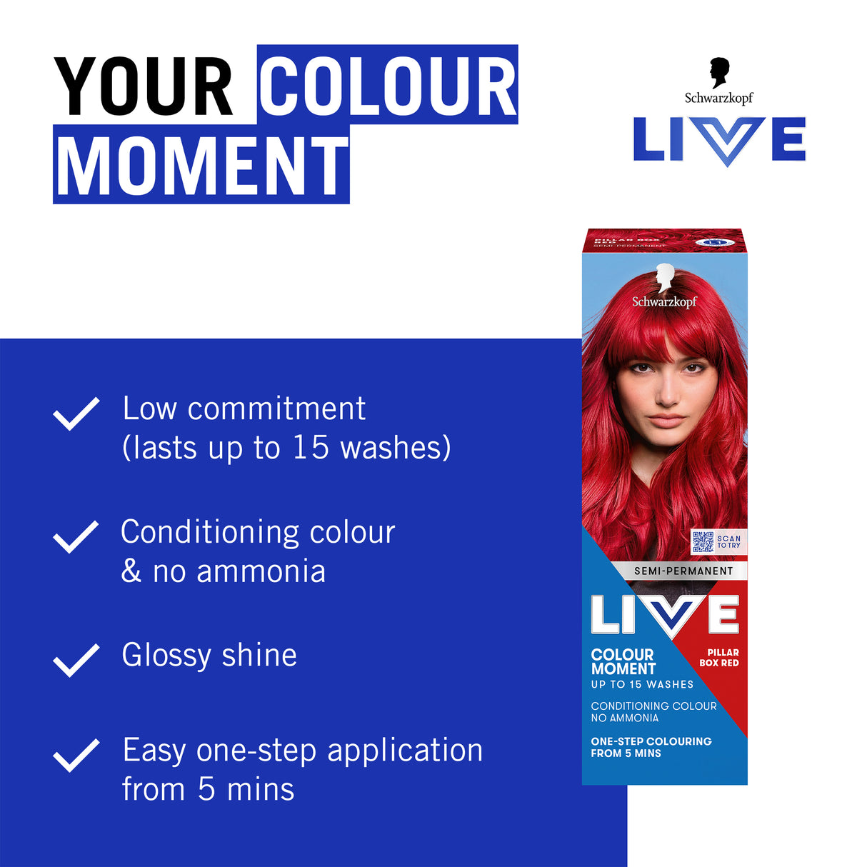 LIVE Colour U/B Pillar Box Red 75ml