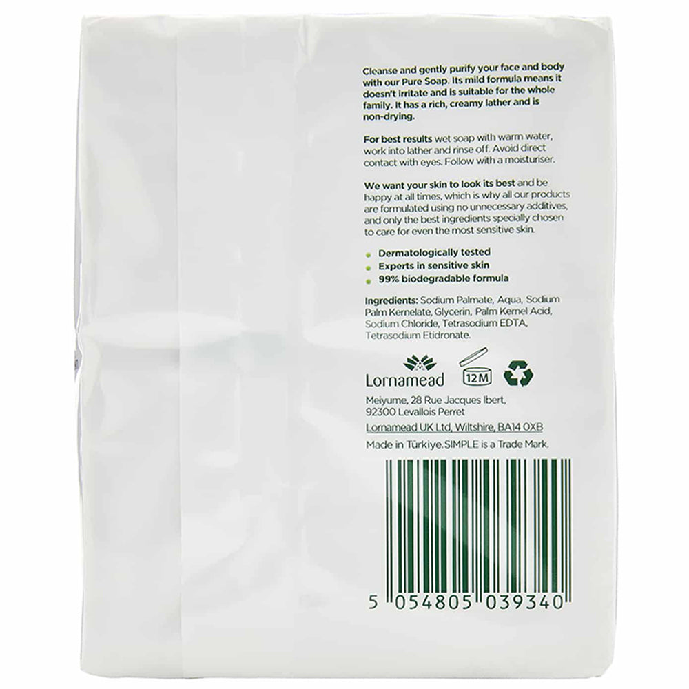 SIMPLE Pure Soap Sensitive Twin 2pk 100g
