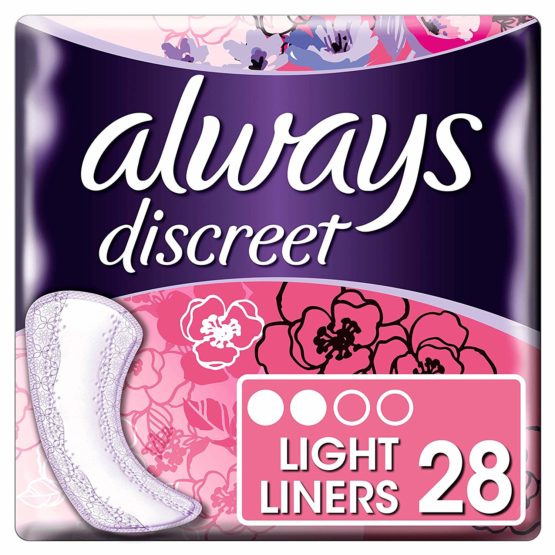 ALWAYS DISCREET Panty Liners Light 28pc