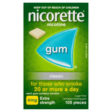 Nicorette Quit Smoking Extra Strength Nicotine Gum Classic 105 Pack