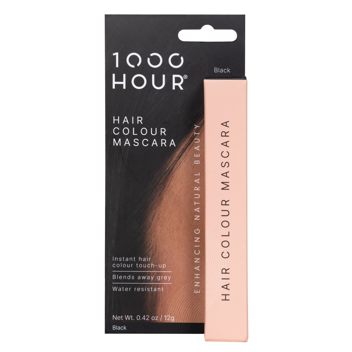 1000HOUR Hair Colour Mascara Black 12g