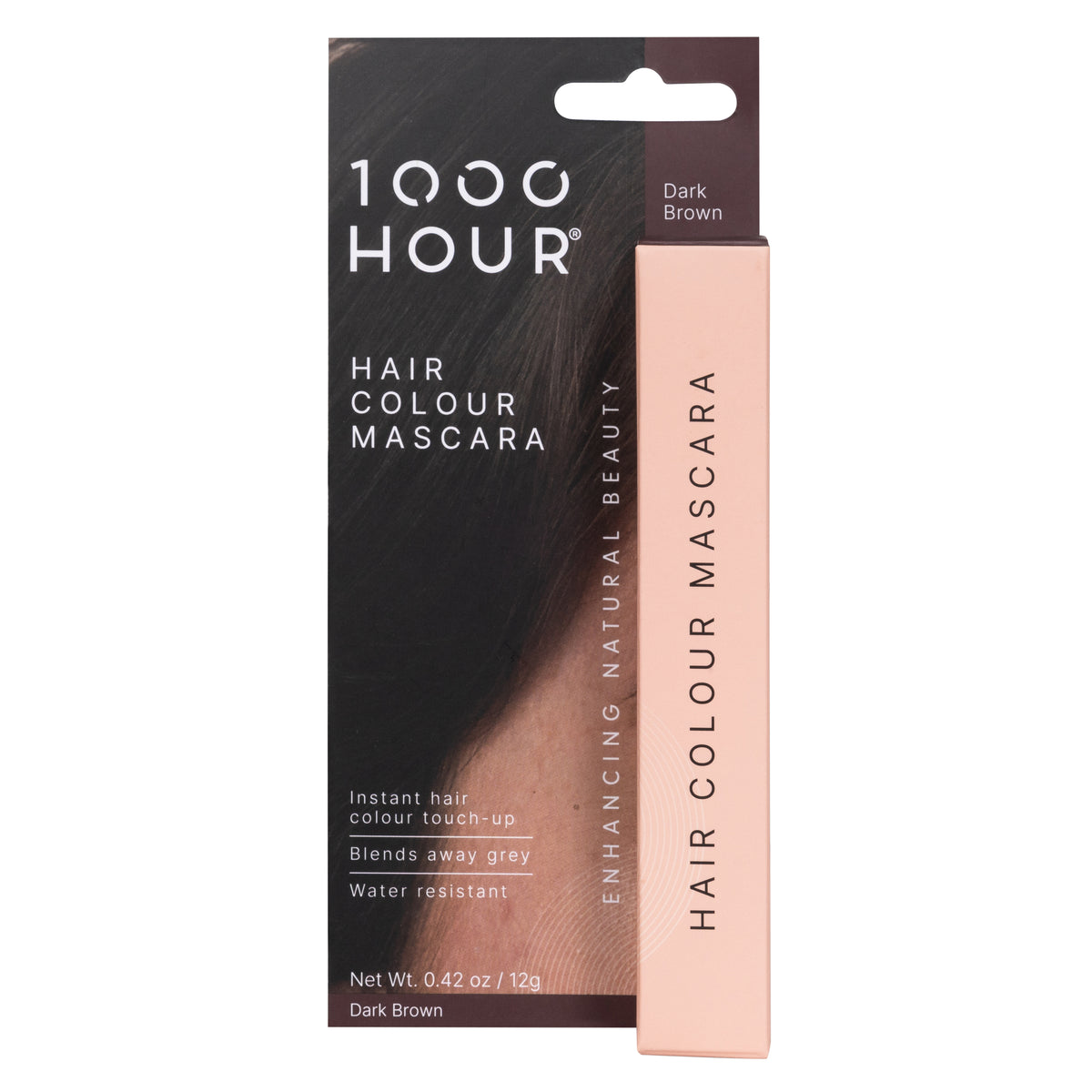 1000HOUR Hair Colour Mascara Dark Brown 12g