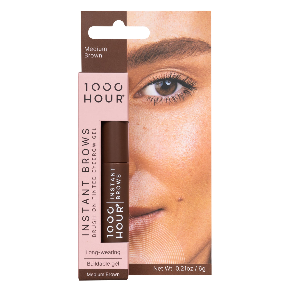 1000HOUR Instant Brows Mascara Medium Brown 6g