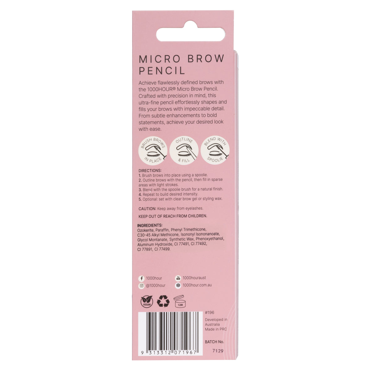 1000HOUR Micro Pencil Dark Brown