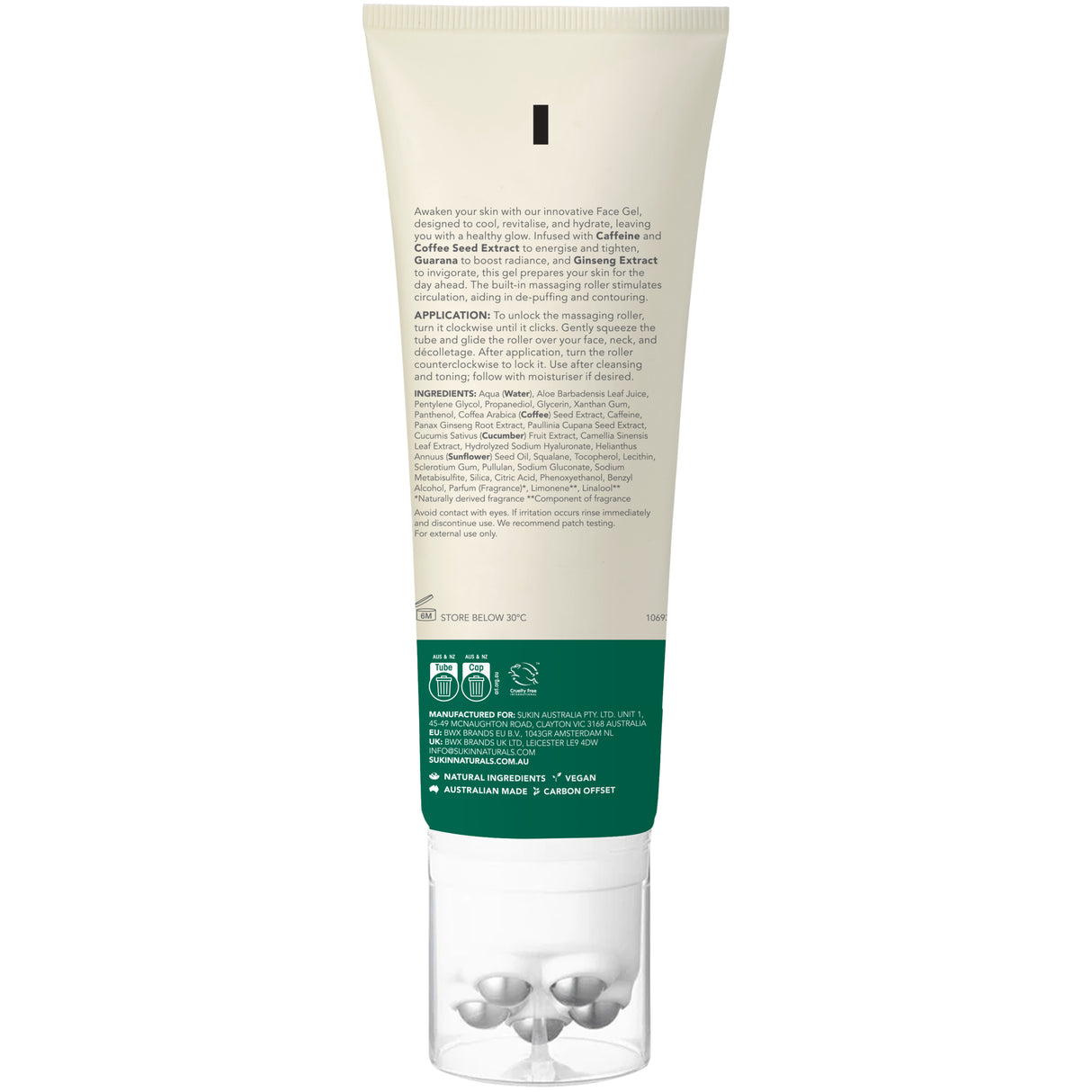Sukin Awakening Face Gel 100ml