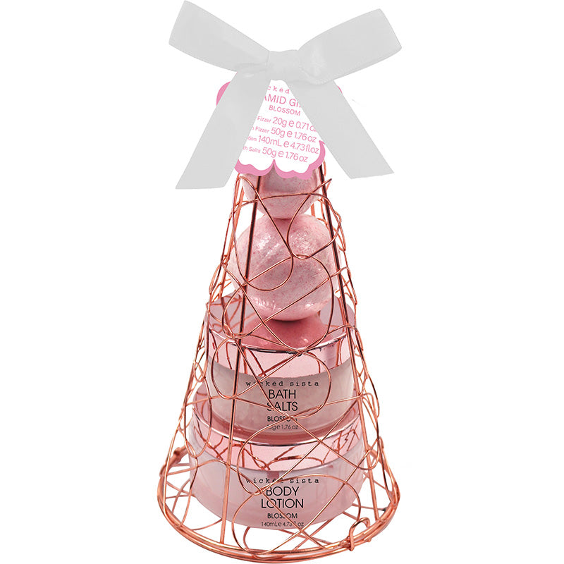 WSIS Metallic Bath Pyramid Tower Set