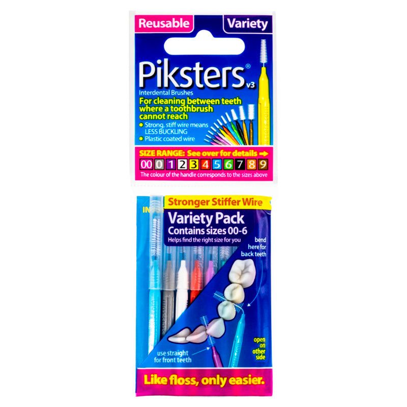Piksters Interdental Brushes Variety Pack 8pk