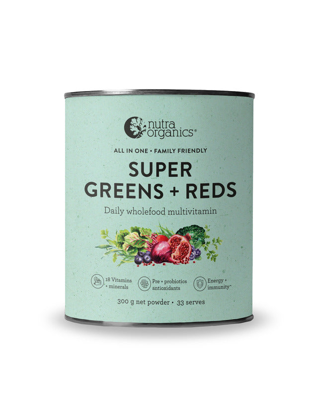 Nutra Organic Super Greens + Reds Powder 300g