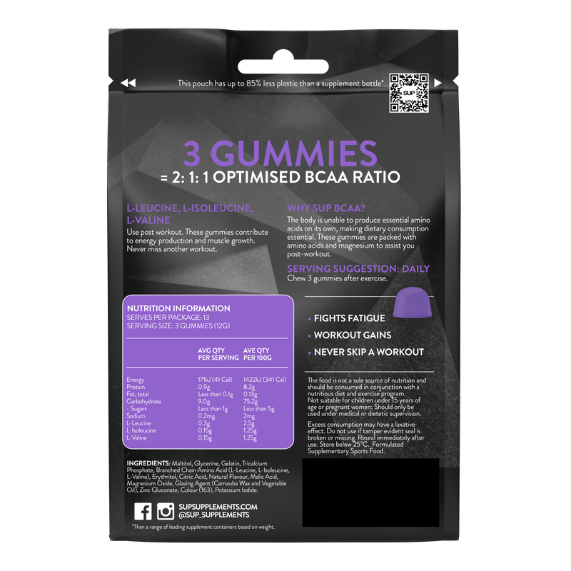 SUP BCAA Gummies 40s