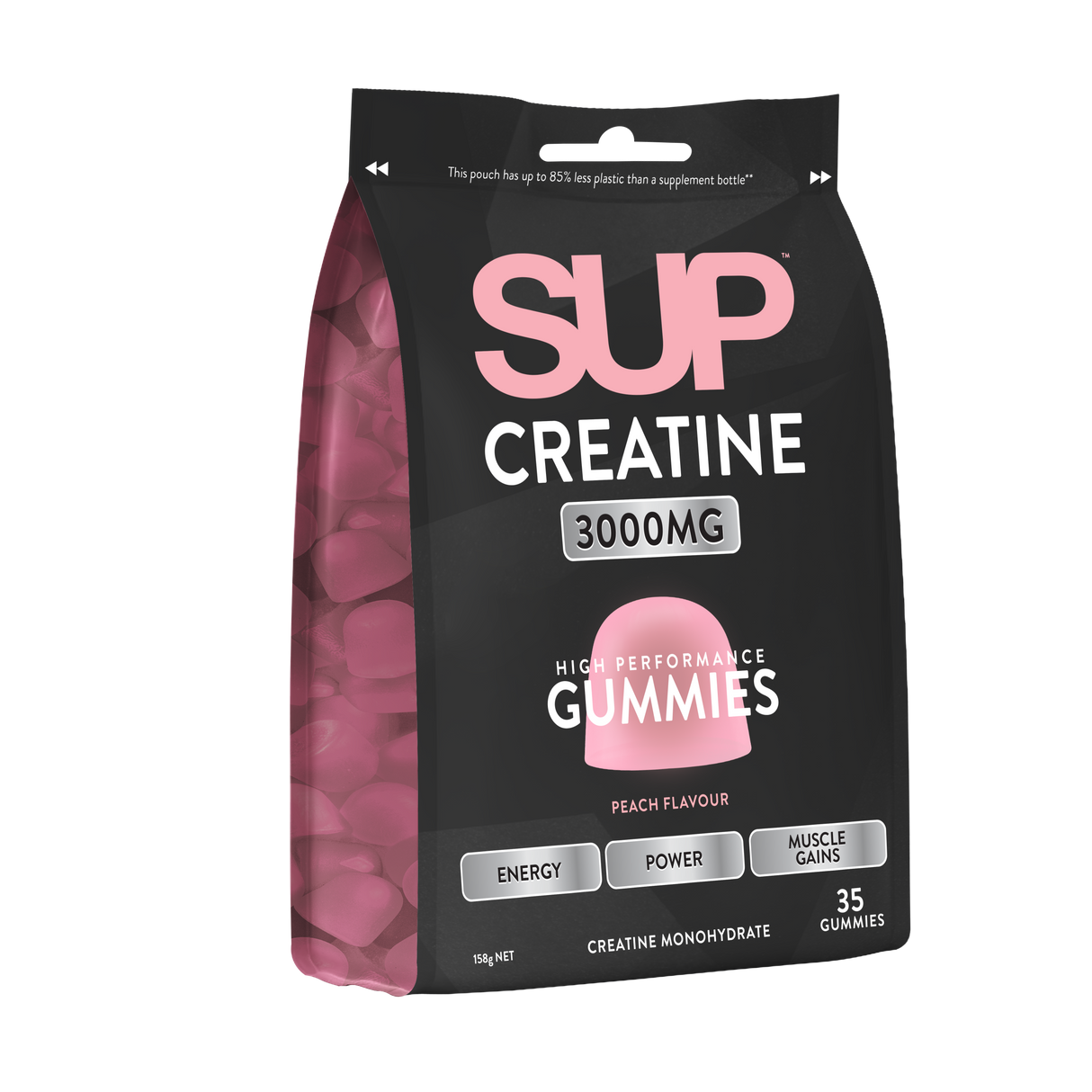 SUP Peach Creatine Gummies 35s