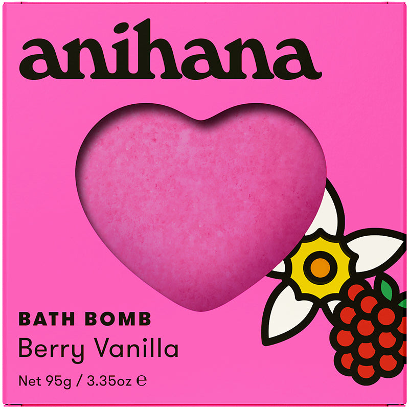 ANIHANA Heart Bath Bomb Berry Vanilla