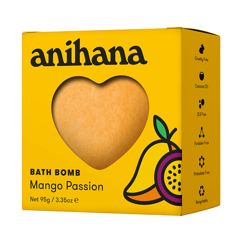 ANIHANA Heart Bath Bomb Mango Passion