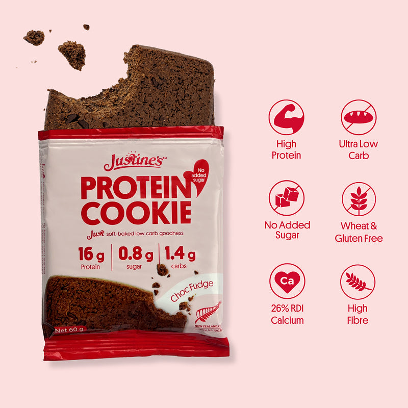 Justine's Protein Cookie Choc Fudge 60g