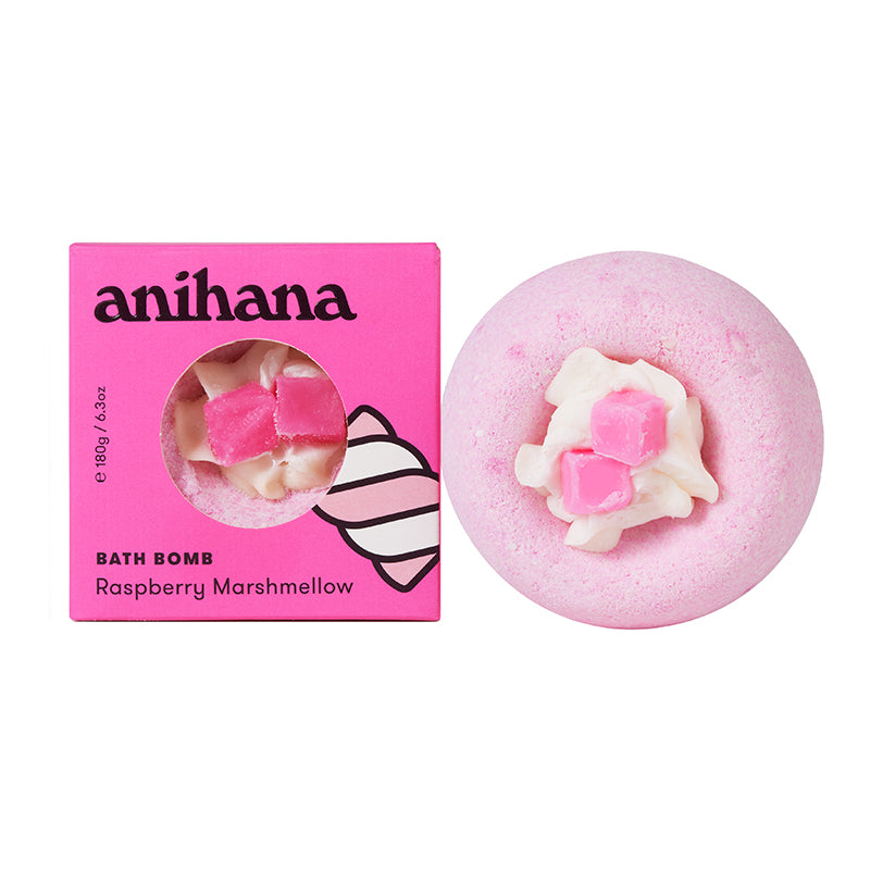 Anihana Bath Bomb Raspberry Marshmellow 180g