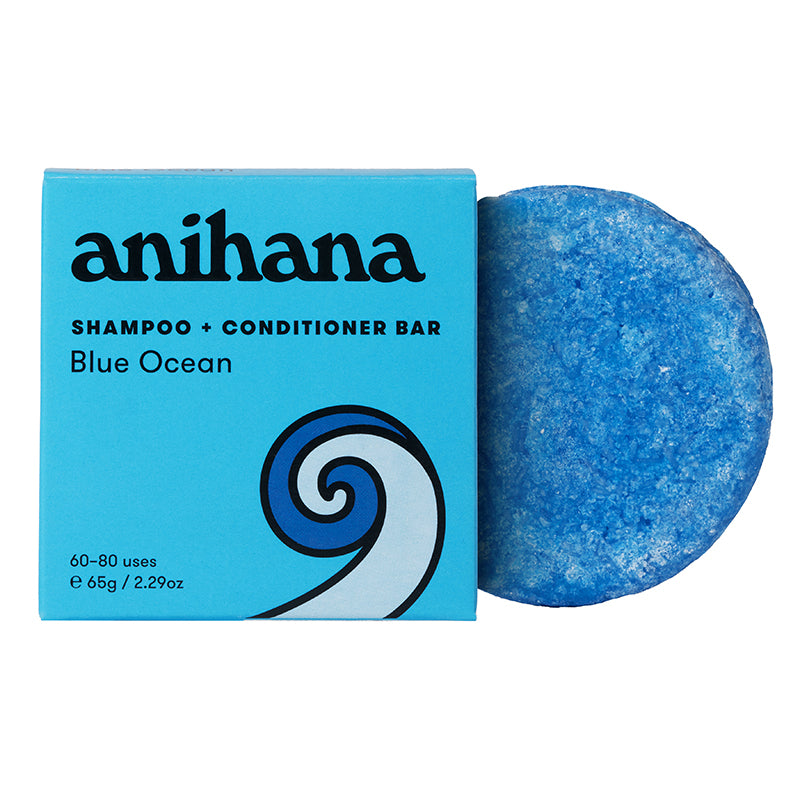 Anihana Shampoo & Conditioner Bar Blue Ocean 2 in 1 65g