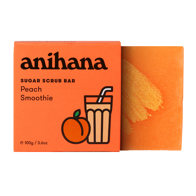 Anihana Sugar Scrub Bar Peach Smoothie 100g