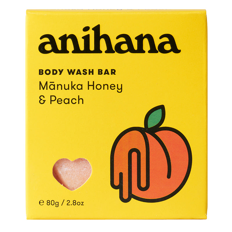 Anihana Body Wash Bar Manuka Honey & Peach 80 g