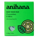 Anihana Body Wash Bar Cucumber & Mint 80g